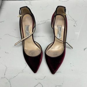 Jimmy Choo Red Velvet pumps